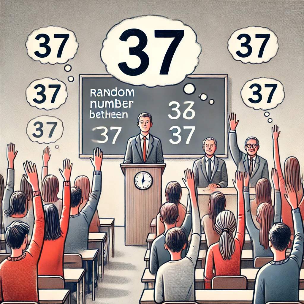 Why is 37 the Least Random Number?